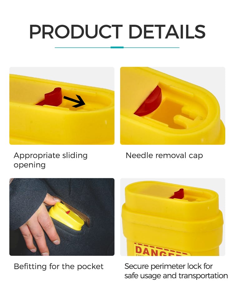 Envase portátil para cortopunzantes 0.20 litros - vista alternativa
